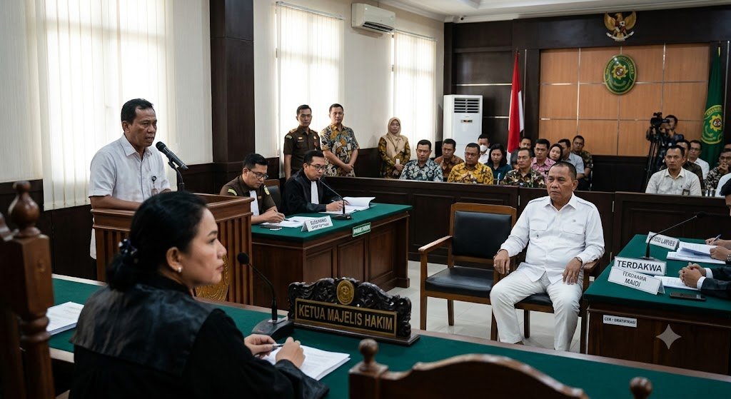 ilustrasi sidang di pengadilan tipikor
