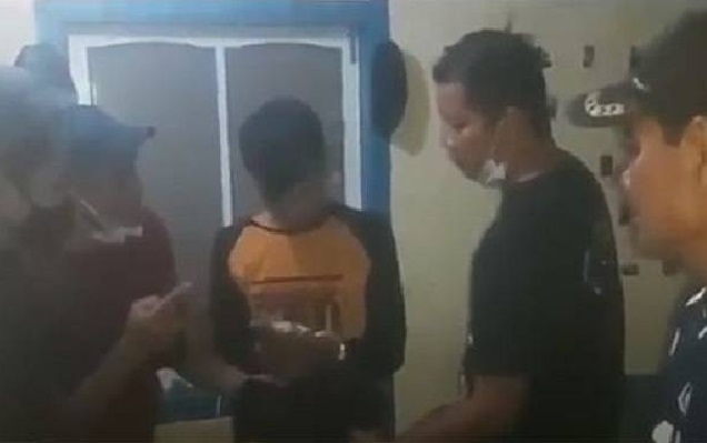 Jelang Malam Pertama Perkawinan, Kemanten Laki Laki Diborgol