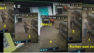 Ini, Kamera CCTV Perampokan Pecah Kaca Mobil di Depan Catatan Sipil Kota Kediri