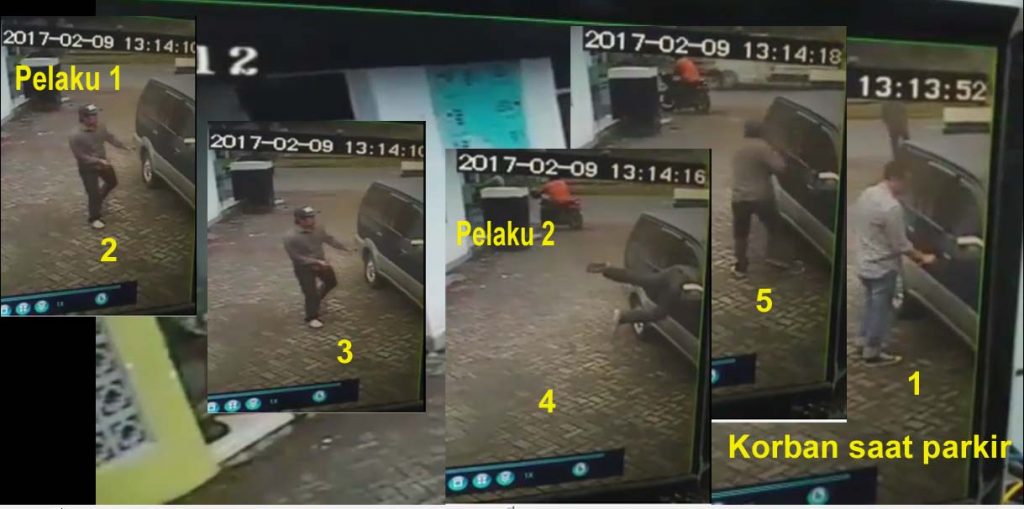 rekaman kamera CCTV Dispenduk Capil Kediri