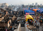 kebakaran hebat di kemayoran jakarta