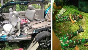 Minibus Milik Kostrad Terguling, Letkol Ibnu Hudaya Meninggal