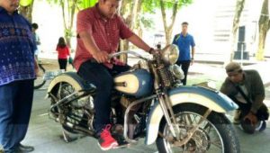 Puluhan Motor Antik Dipamerkan di Museum Airlangga