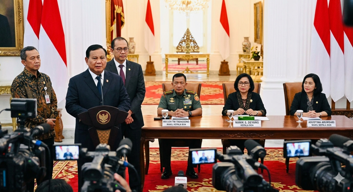 perombakan massal pejabat Badan Gizi Nasional