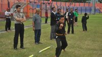 Pesilat Bojonegoro Keluarkan Jurus Patuh Sambut Apel Besar Saka Bhayangkara se-Jatim