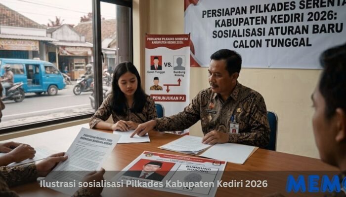 Aturan Baru Pilkades Kediri 2026 Akomodasi Calon Tunggal Bumbung Kosong Bisa Menang