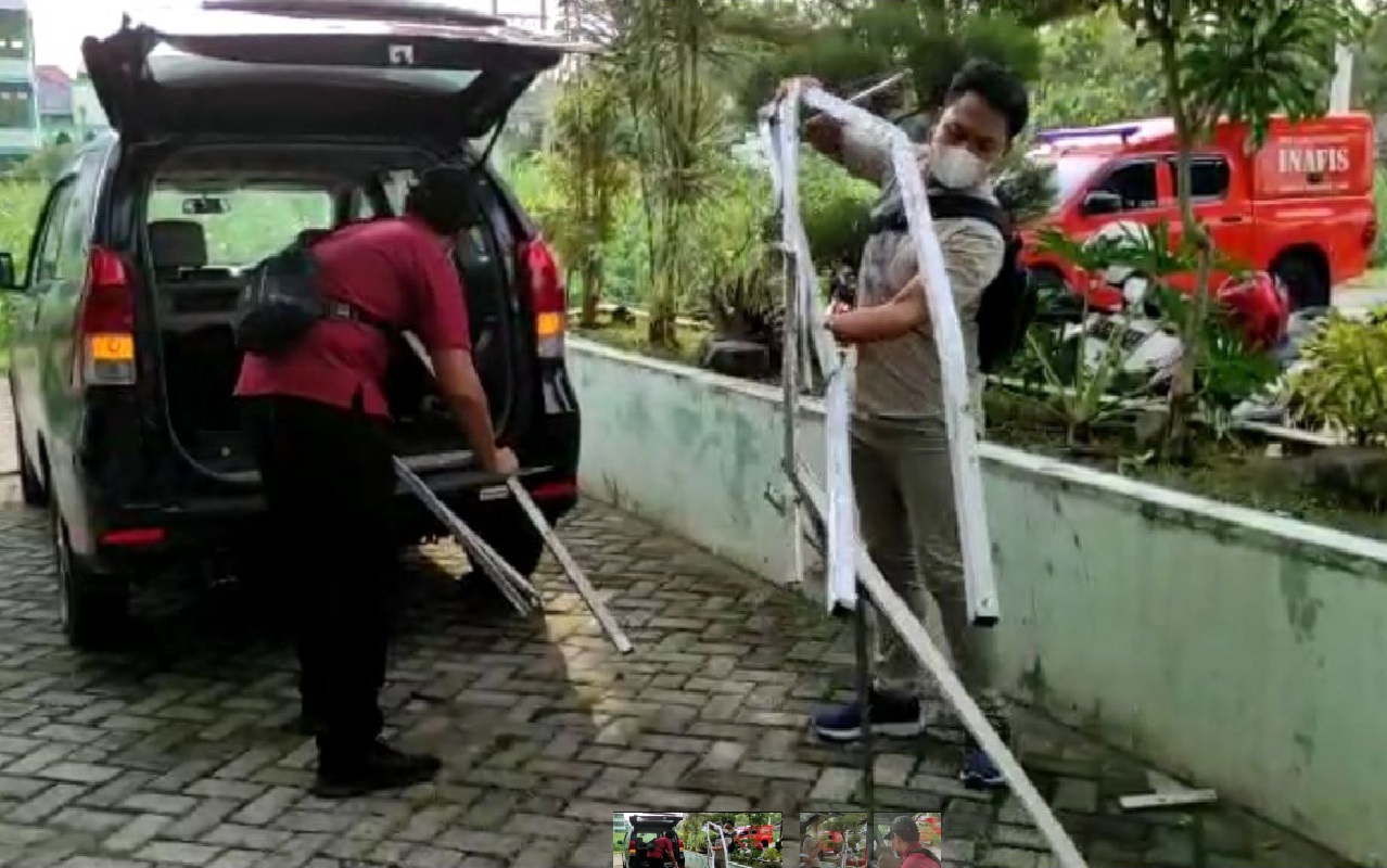 Polisi Selidiki Ambrolnya Bangunan Perpustakaan IAIN Kediri