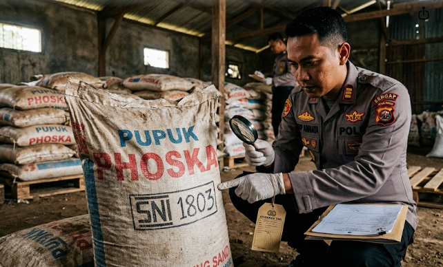 Kemasan Pupuk 'Phoska' Palsu Pakai Izin Pasir Bangunan, Polisi Bongkar Skenario Licik di Tulungagung