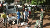 Kodim Kediri Lakukan Langkah ini, Untuk Mencari  Pasokan Air Bersih Di Lokasi Sumur Yang Ambles