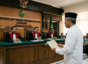 terdakwa kasus suap perangkat desa kediri di tipikor surabaya (ilustrasi)