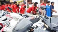 Tim Anti Bandit Polrestabes Surabaya Bekuk 45 Alap Alap Motor