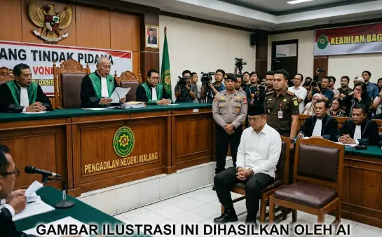 Tega Habisi Adik Ipar, Eks Polisi Ini Resmi Terima Hukuman M4t! 1 vonis mati pembunuh mahasiswi umm asal probolinggo di pengadilan negeri malang